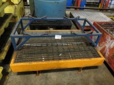 1 Approx 1m x 1.5m Steel Two Drum Spill Trap