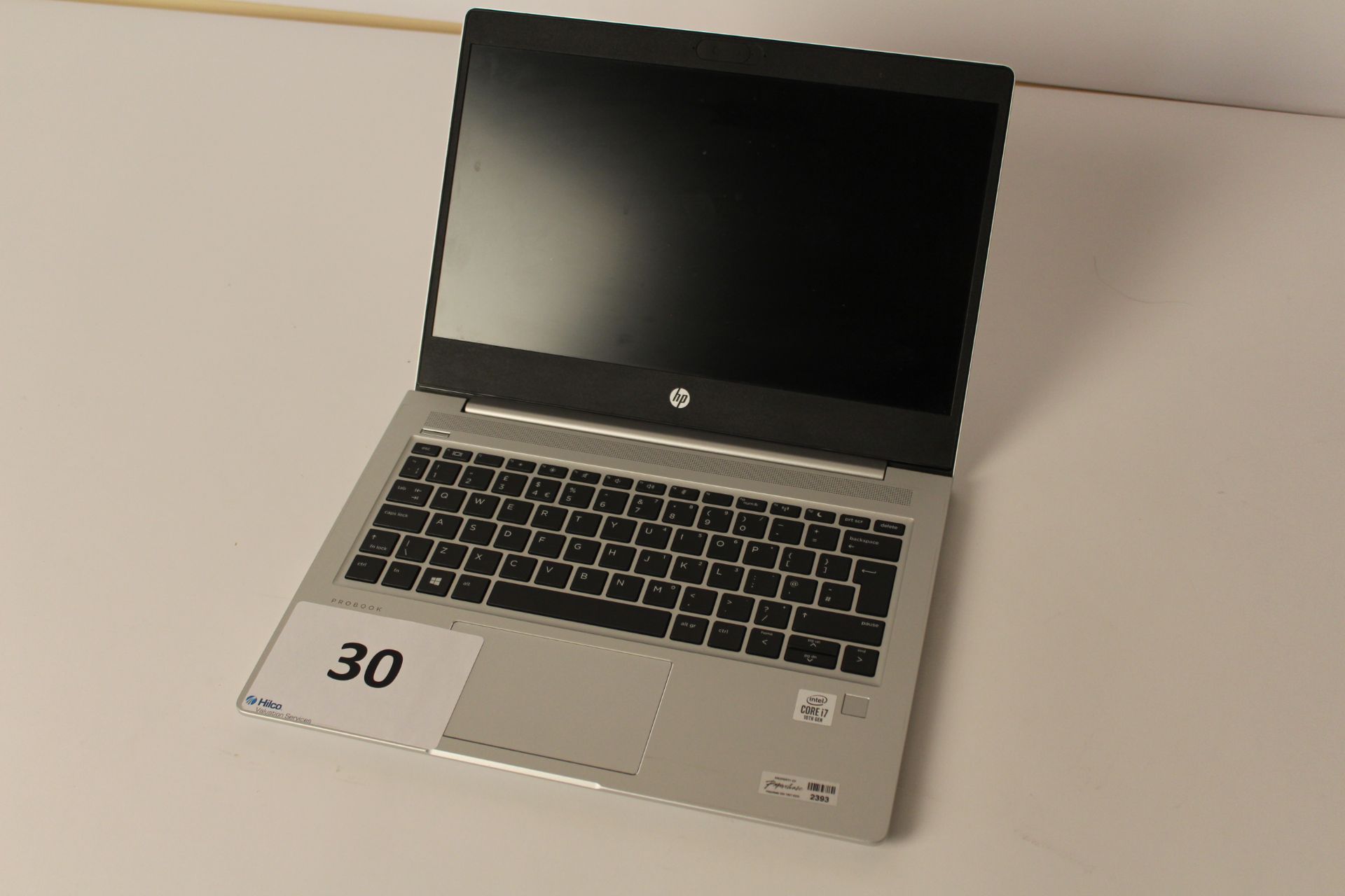 HP ProBook 430 G7 Core i7 Laptop Computer, S/N 5CD0348LL9. No charger