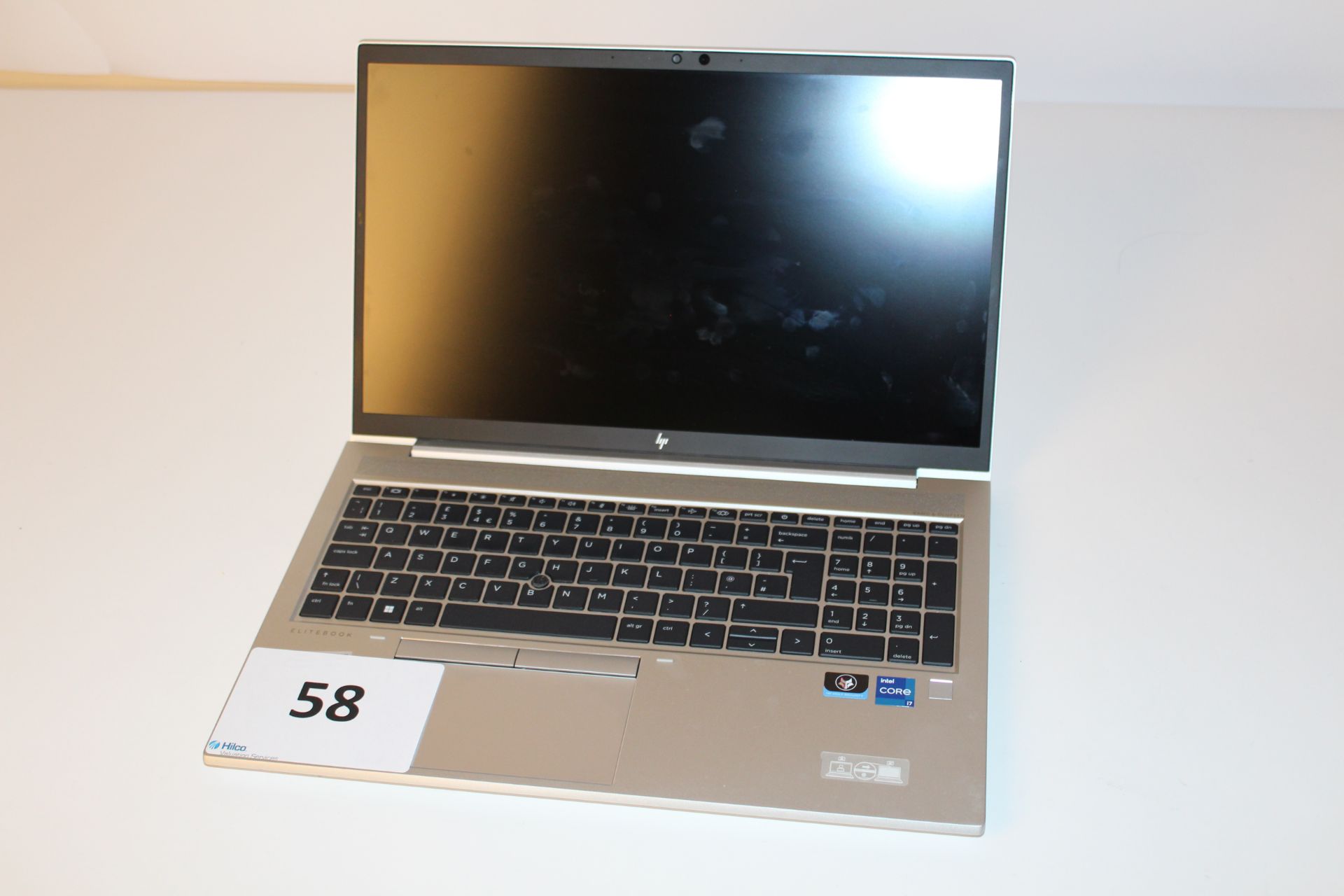 HP EliteBook 850 G8 Core i7 Laptop Computer, S/N 5CG220926X. No charger