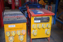 2, various 110V Heavy Duty Hard Wired Site Transformers As Lotted