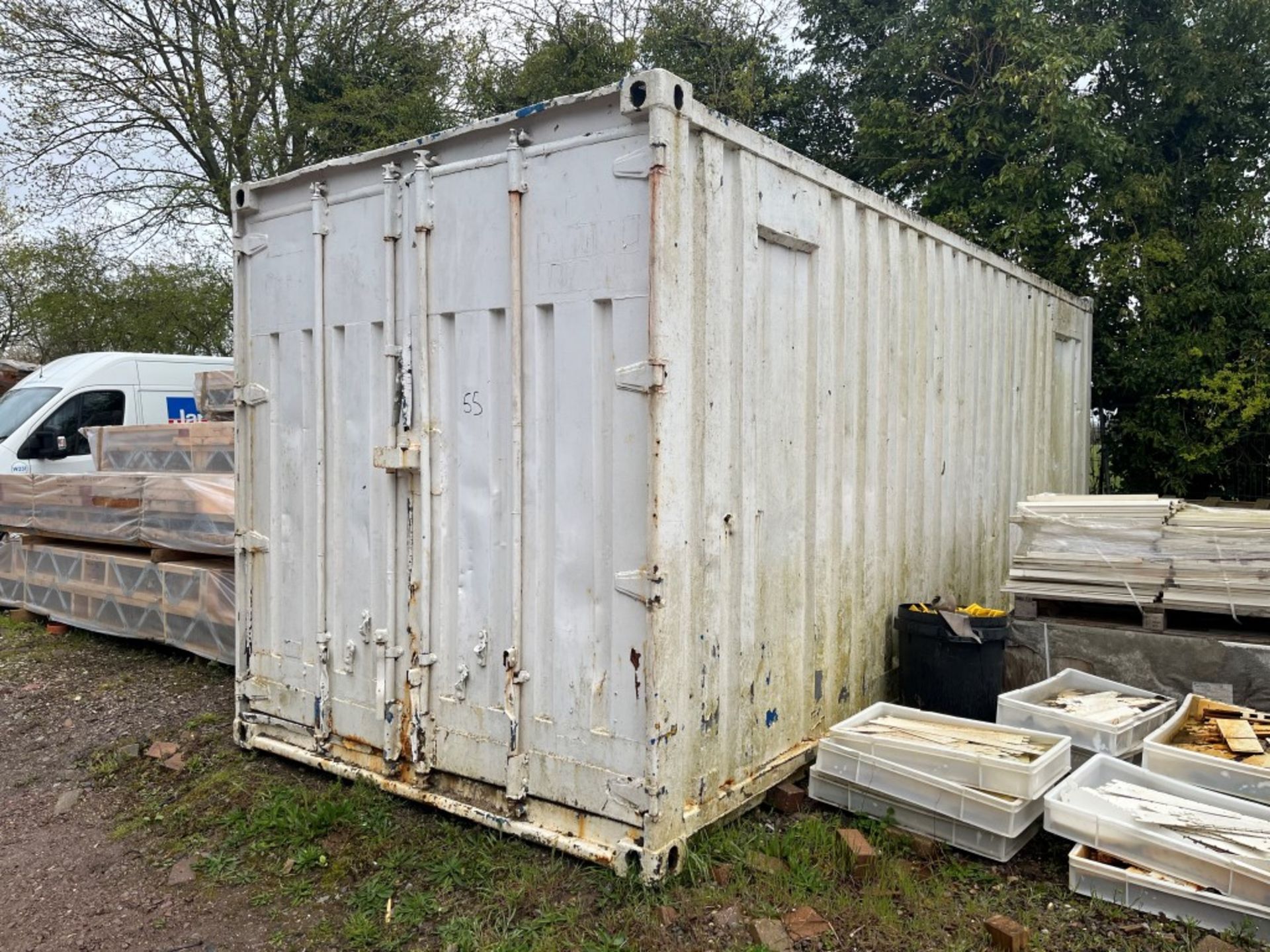 20ft Shipping White Container - Image 2 of 3