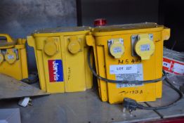 2, various 110V Plug In Transformers As Lotted