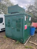 Green Fibreglass Roadside Cabinet/Enclosure