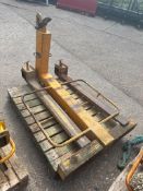 1, BSV Model PG100/2SB Crane Pallet Forks with 2000kg Capacity. Serial No. 93167