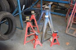 7, Various Axle Stands As Lotted