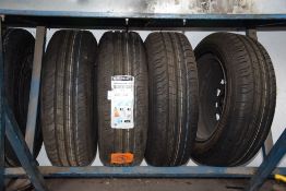 4, Continental 195/65 R15 RF95T Contivan Contact 200 Tyres New on Rims As Lotted