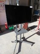 1, Cello 39" Television on Mobile Stand