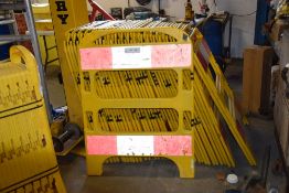 Qty of Yellow Safety Barriers (Oxford Plastics)