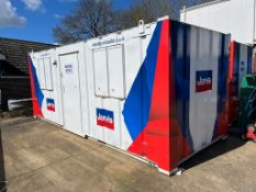 1, Approx 20ft x 8ft x 8ft Containerised Jack Legged Meeting Room with