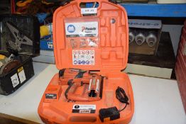 1, Paslode Impulse Model IM65 F16 Gas Operated 16 Gauge Straight Finisher Nailer In Case. No Battery