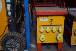 2, various 110V Heavy Duty Hard Wired Site Transformers As Lotted