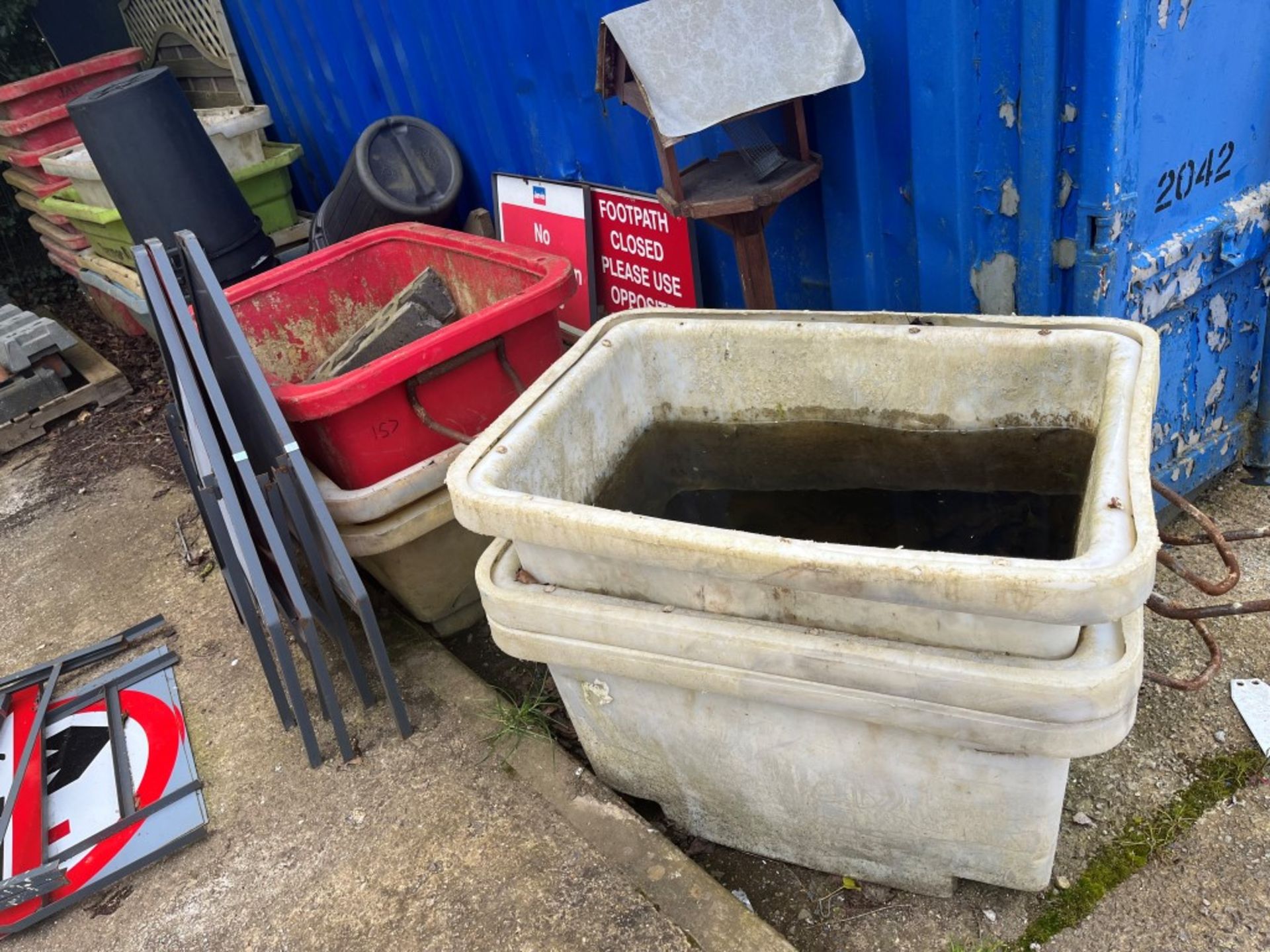 Approx 18 Plastic Tubs, Assorted sizes and condition As Lotted - Image 2 of 2