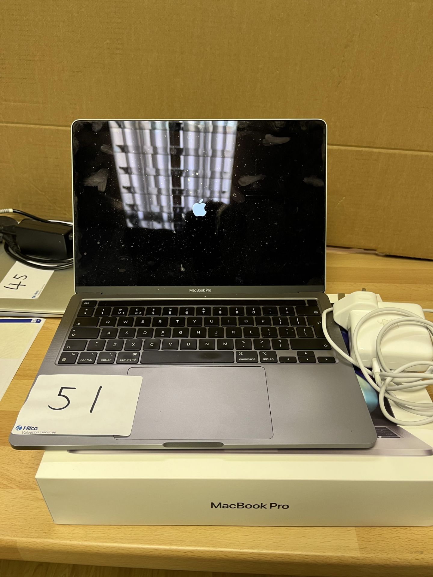 MacBook Pro (13-inch, M1, 2020) 8GB Memory With charger and box Serial Number FVFFGS22Q05D