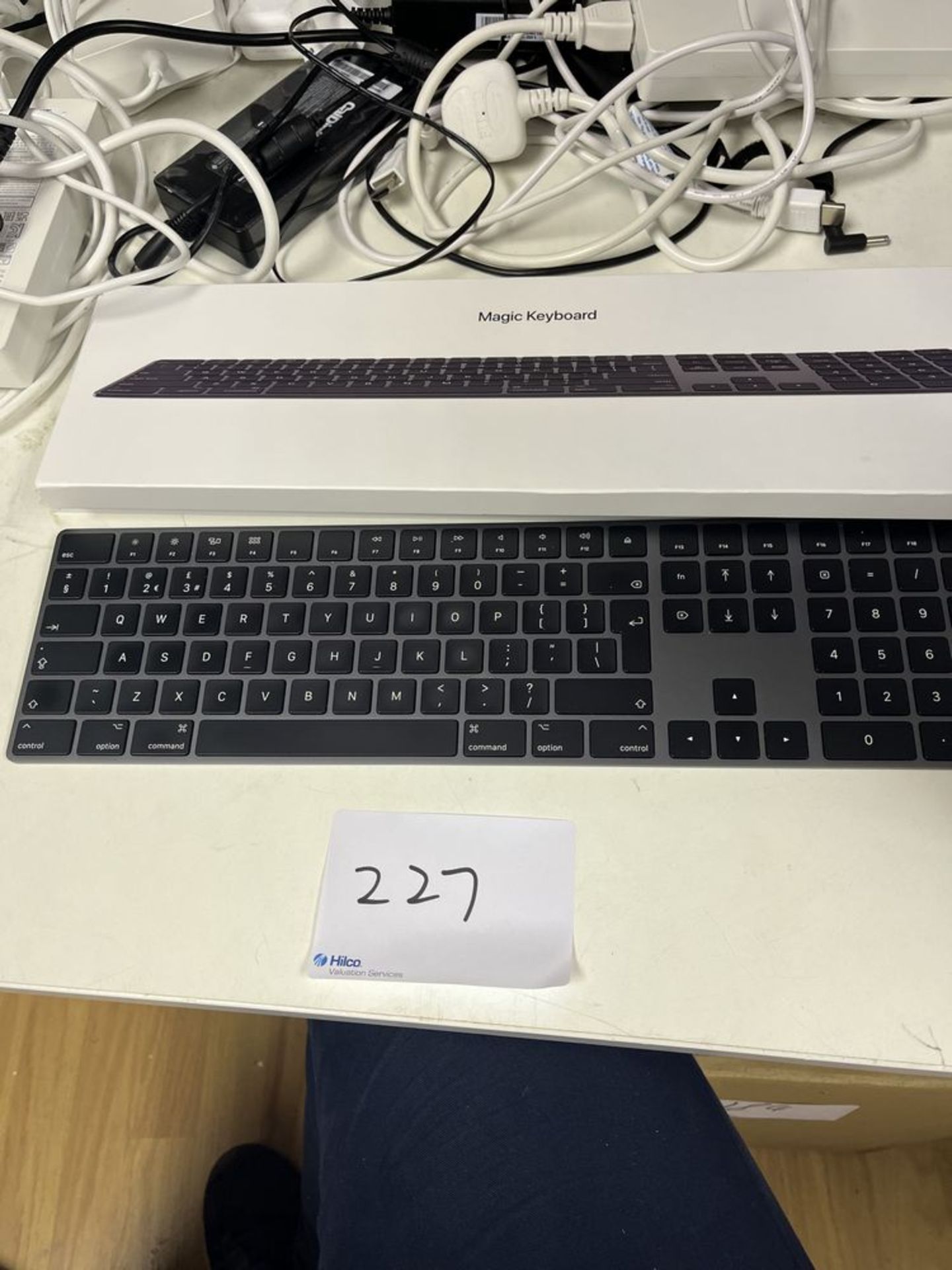 Apple Magic Keyboard with Numeric Keypad - Space Grey With box, no cable. Serial No.F0T101970076HTG8