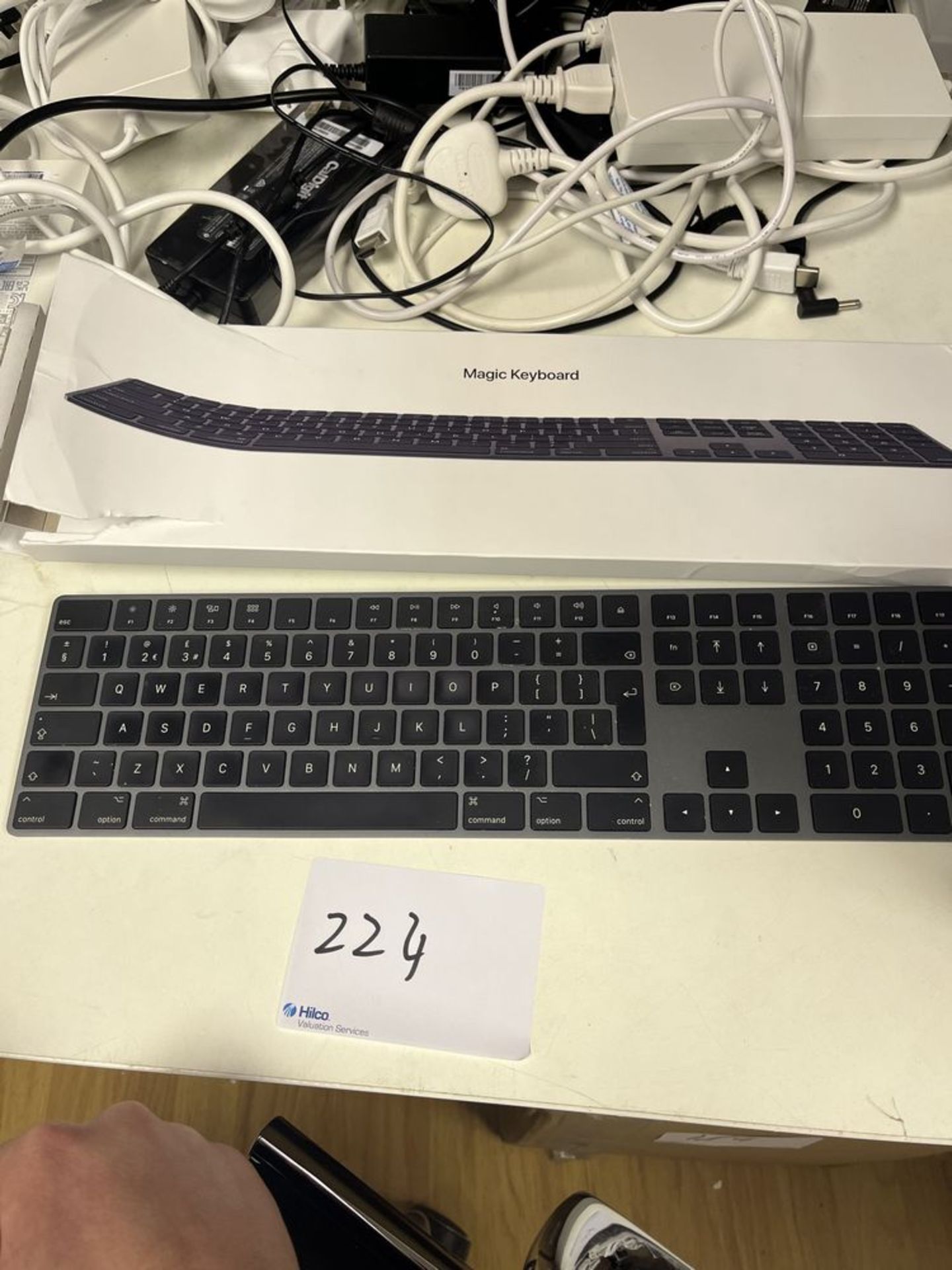 Apple Magic Keyboard with Numeric Keypad - Space Grey With box, no cable. Serial No.F0T0525004RHDG8A