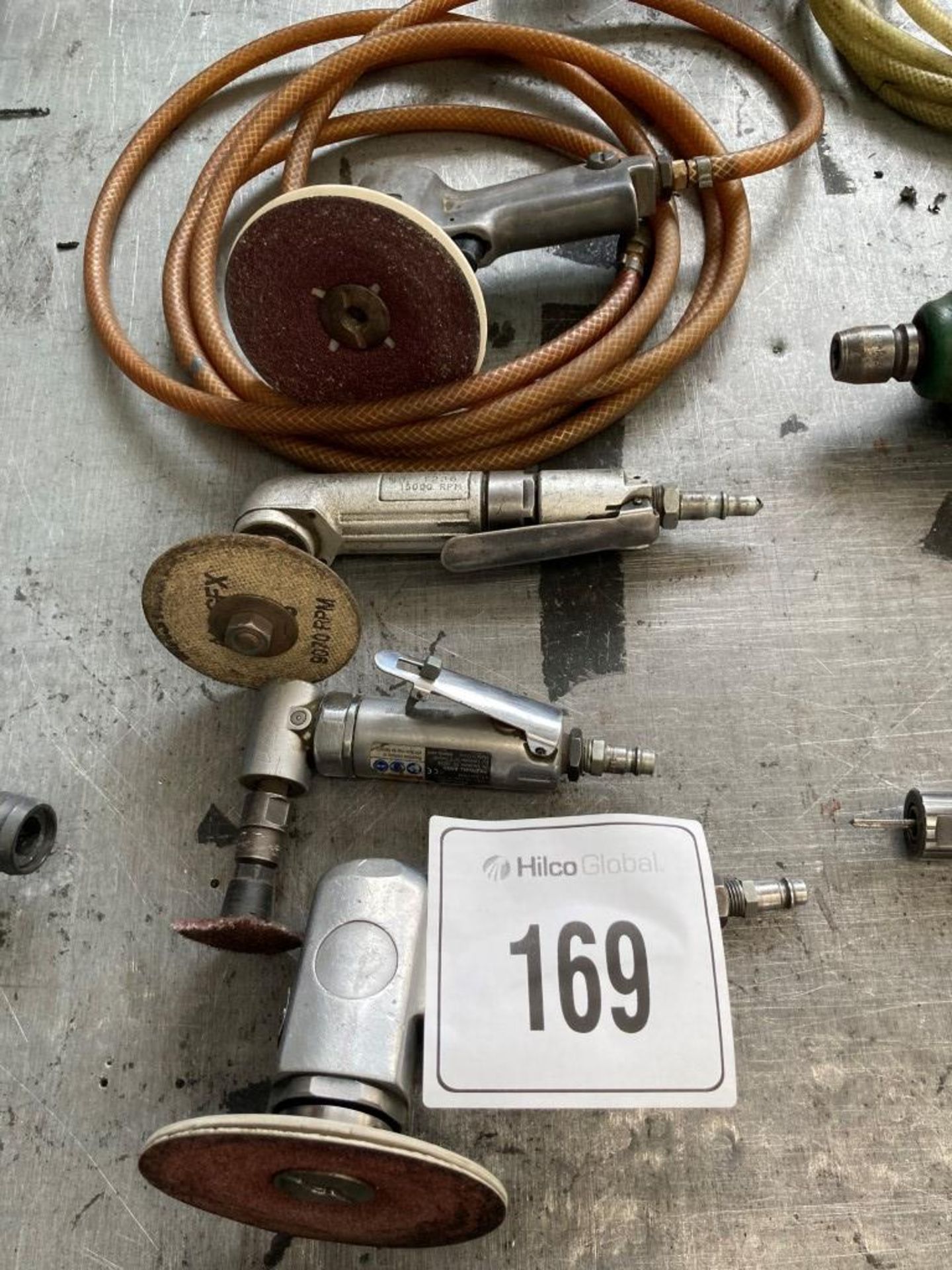 Four Assorted Pneumatic Pad Sanders