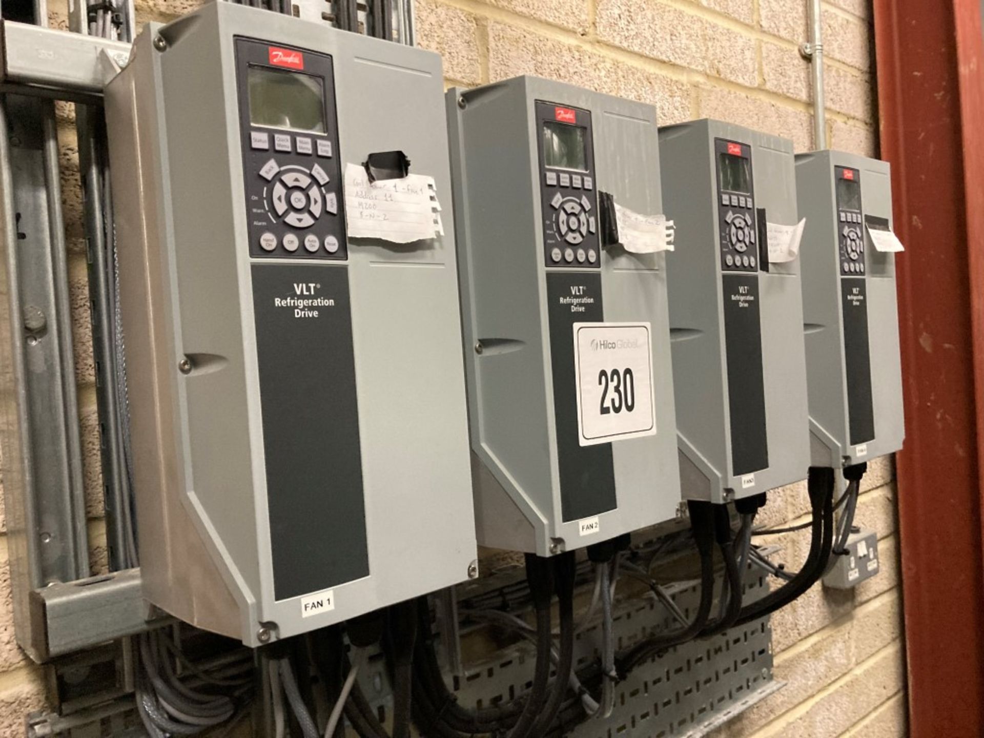 Four Danfoss VLT Refrigeration Drives