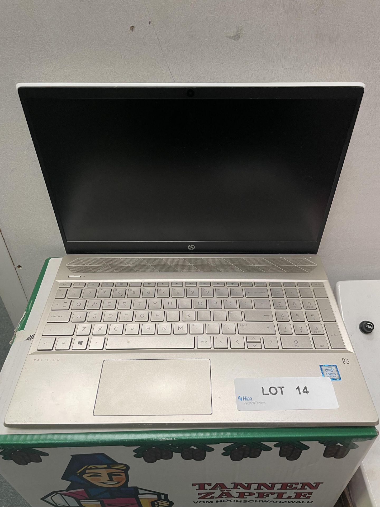 HP Pavilion, Core i3 8th Generation Laptop. (No Power Cable), Serial Number 5CD8380K7M