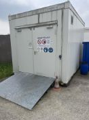 Protecto Hazmat Storage Container, with Steel Ramp, Bunded Flooring, Lighting and Extraction