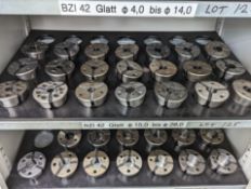 Quantity of 21 Hainbuch BZI 42 Smooth Clamping Heads Ranging in Diameter 15mm to 28mm