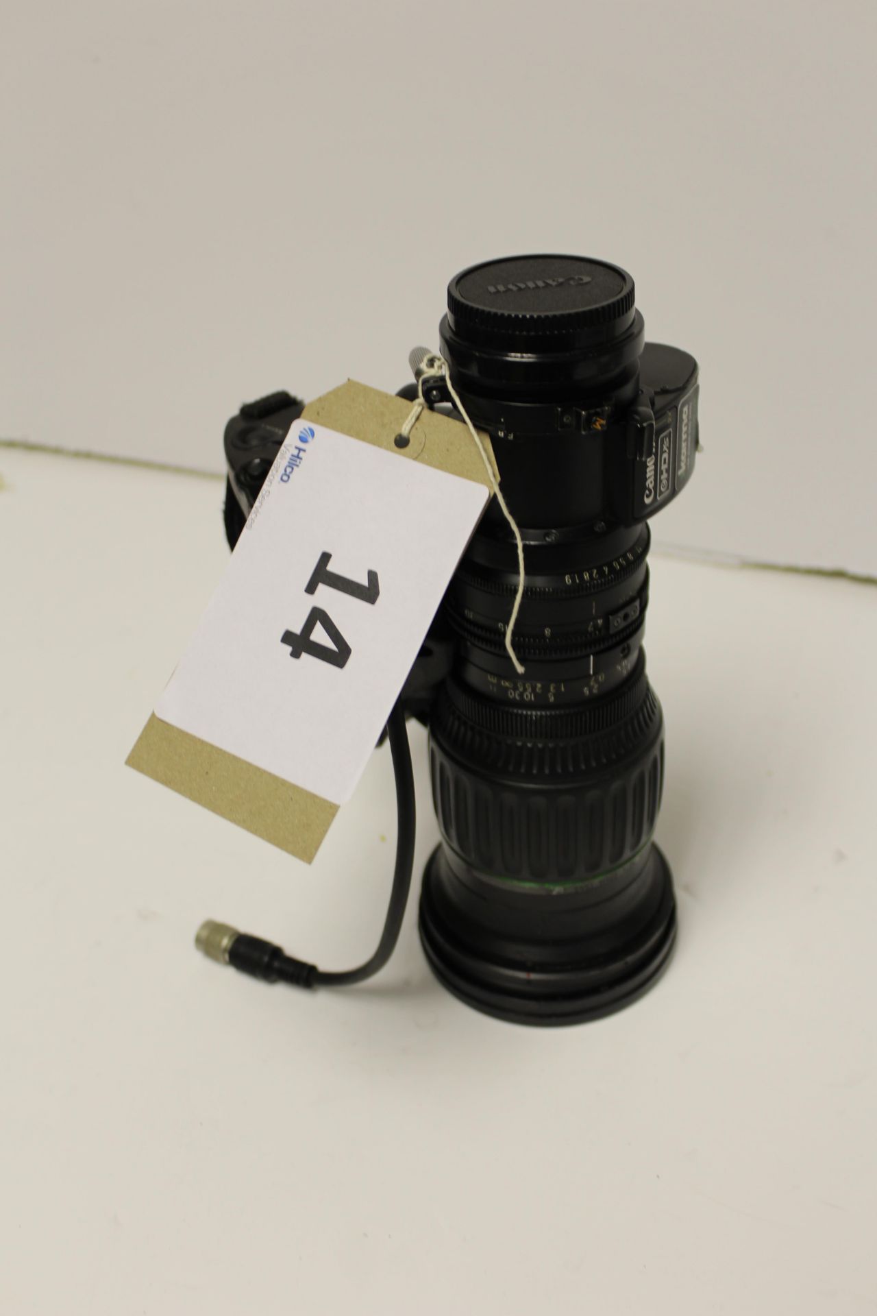 Canon HJ11 EX4.7BIRSE Broadcast Zoom Lens S/N 00716919 with Canon Zoom Demand and Flight Case