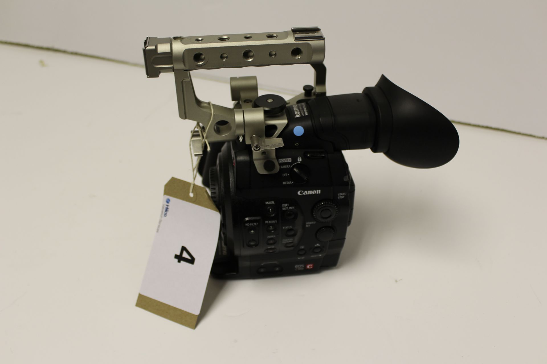 Canon C300 Camera Body with View Finder Cannon VL-300 V-Loc Distribution Box, 2x Deity Mira View Fin