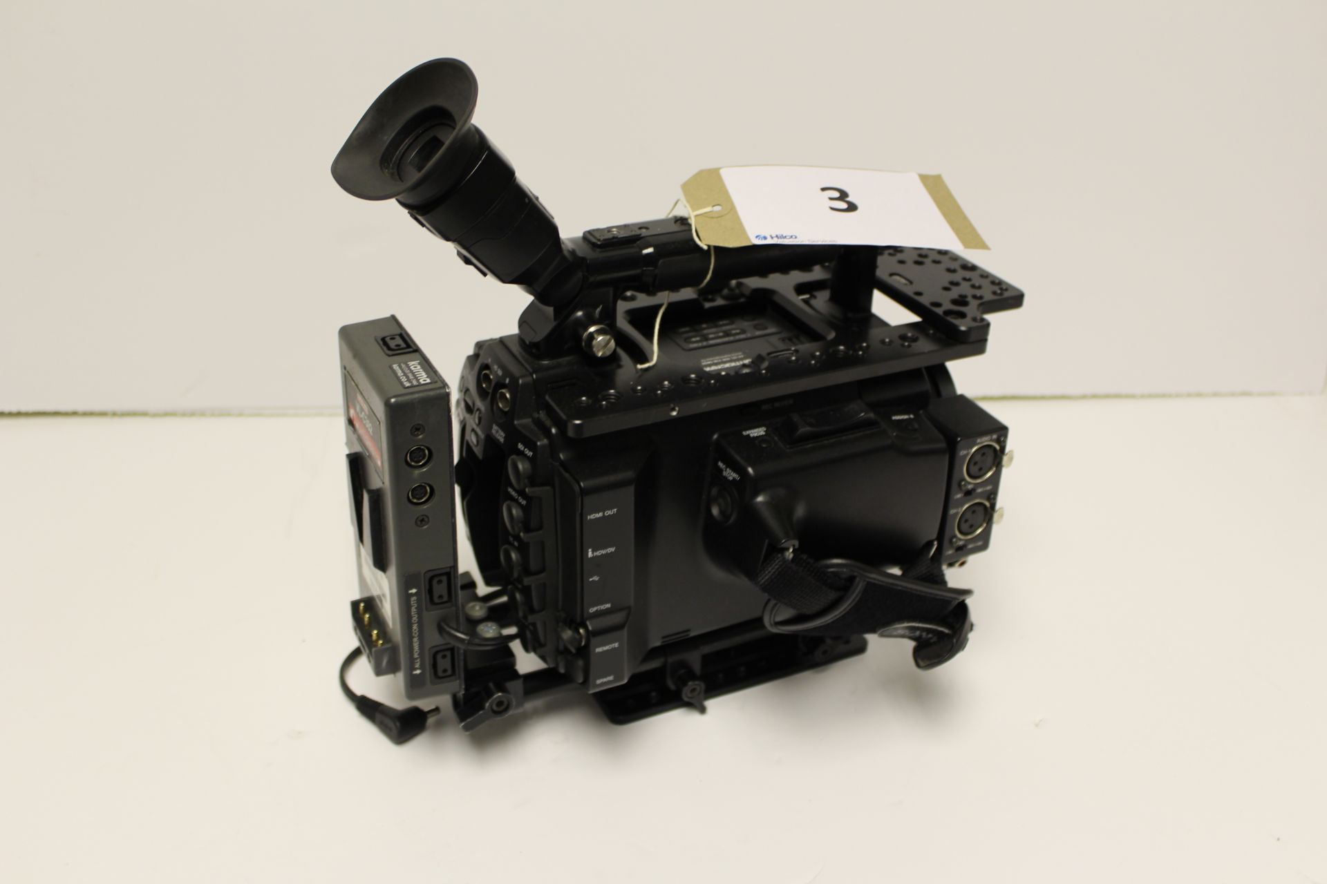 Sony PMW F3 Cive Alta Broadcast Camera Body with V-Loc Battery Adaptor, Hawkwood 15mm Clamp, Lillipu - Image 2 of 5