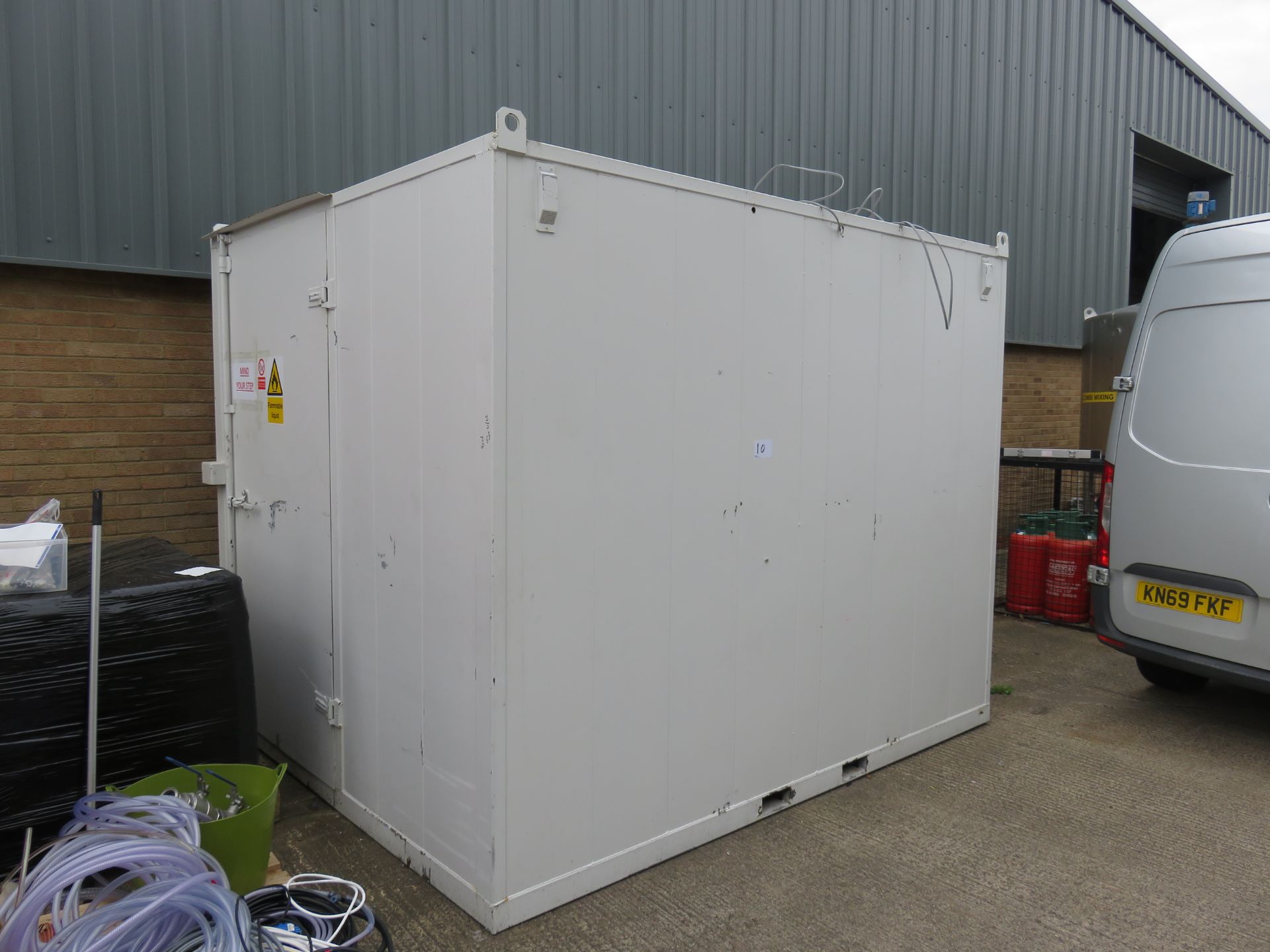 1, Steel 10ft x 15ft Container with Internal Lighting and Sockets and Forlift Lifting Points