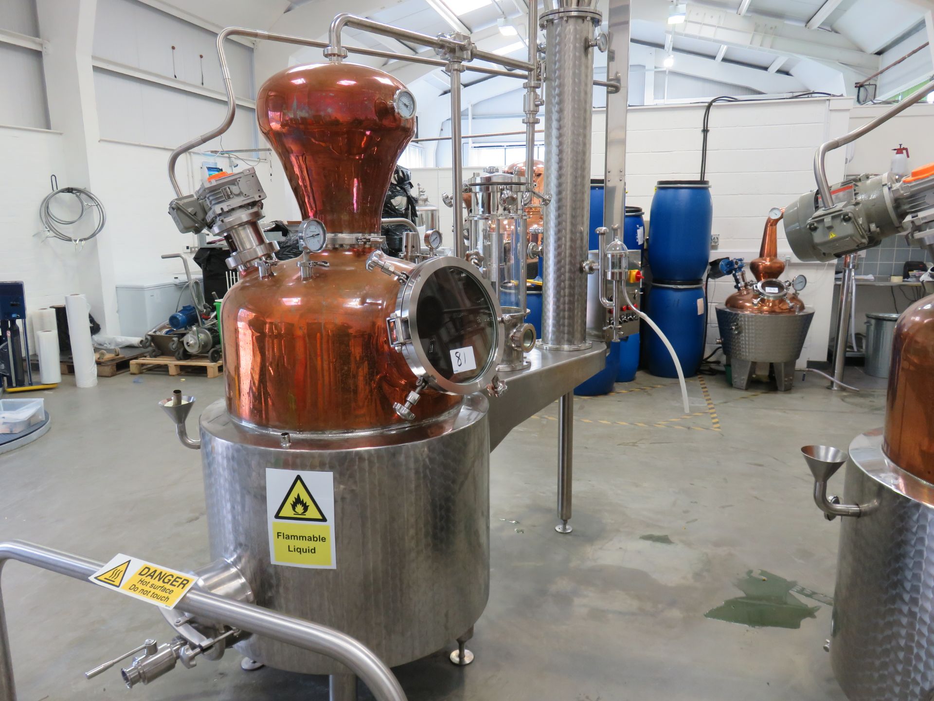 1, DYE (Daeyoo) Tech Co Ltd DYE-300L-219 300 Litre Pot Still with Gooseneck Cap, Gin Basket, Condens