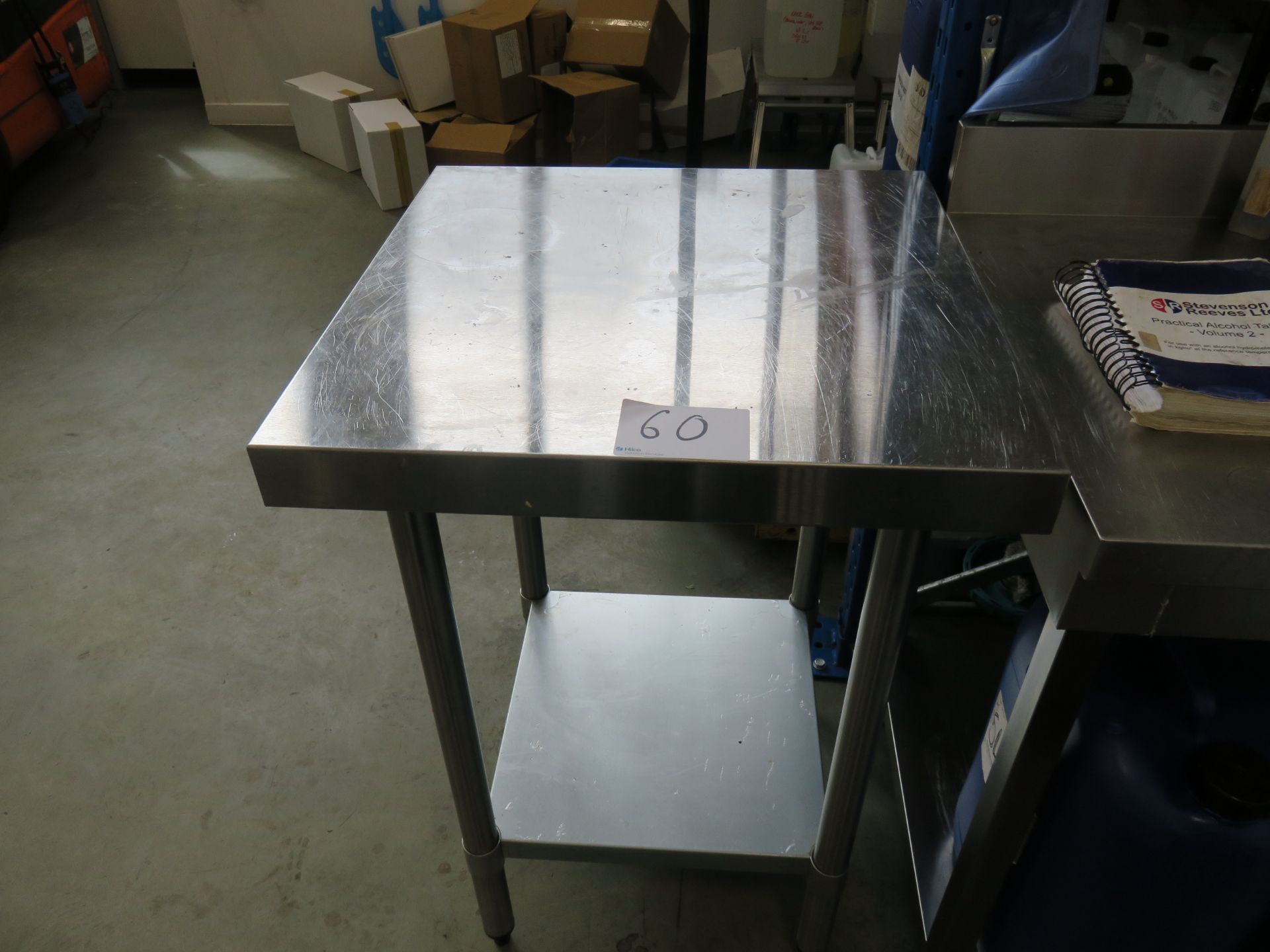 (5) Various Stainless Steel Tables and (1) Stainless Steel Single Door Cupoard As Lotted - Image 2 of 6