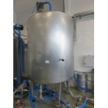 1, Approx 5000 Litre Stainless Steel Mixing Tank with Agititor, Load Cell Weighing System and Wall M