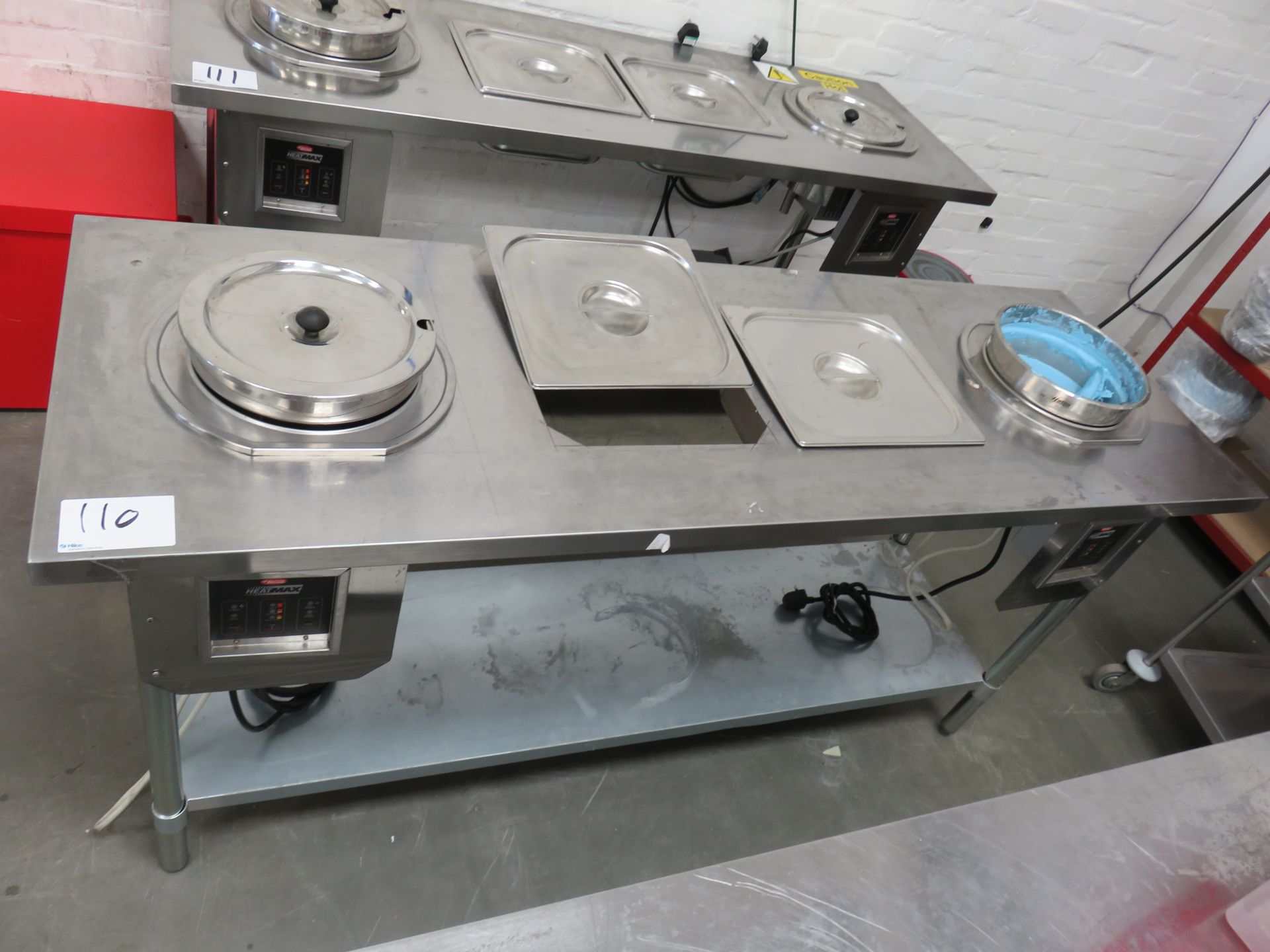 1, Hatco Heatmax Stainless Steel Twin Station Heating Table