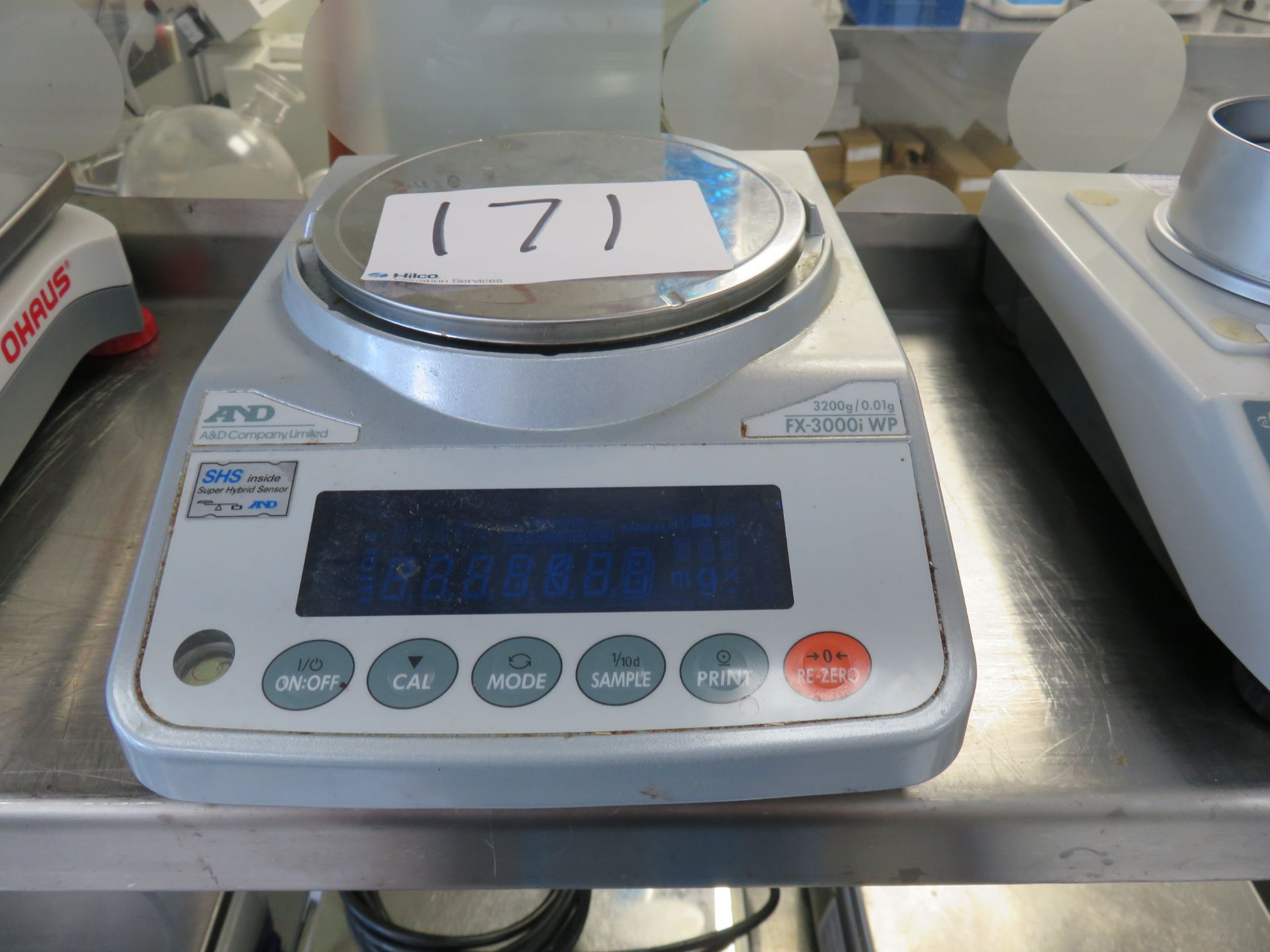 AND FX-3000iWP Digital Scale Serial.No. 15807710 with 3200g /0.01g Capacity