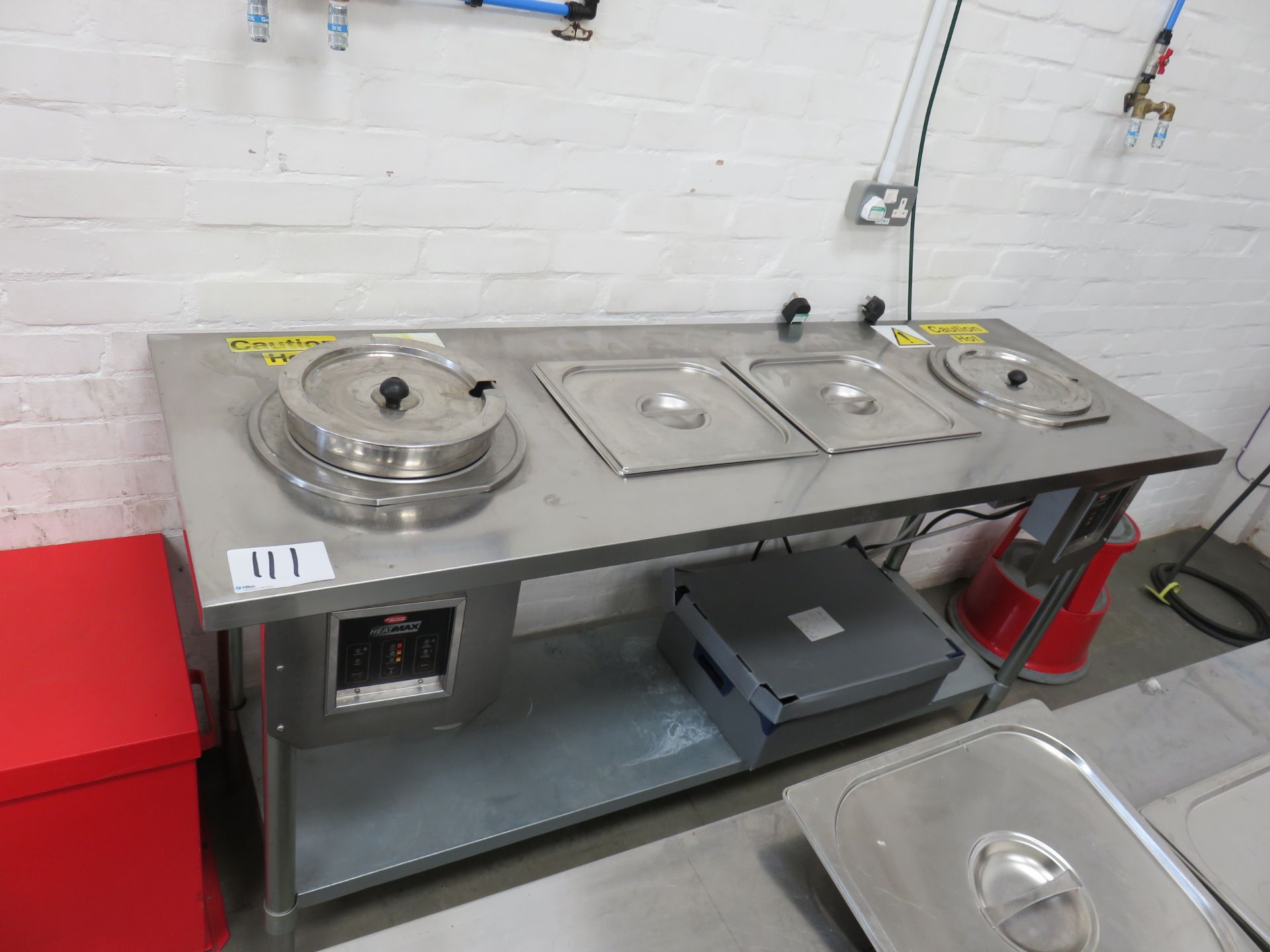 1, Hatco Heatmax Stainless Steel Twin Station Heating Table