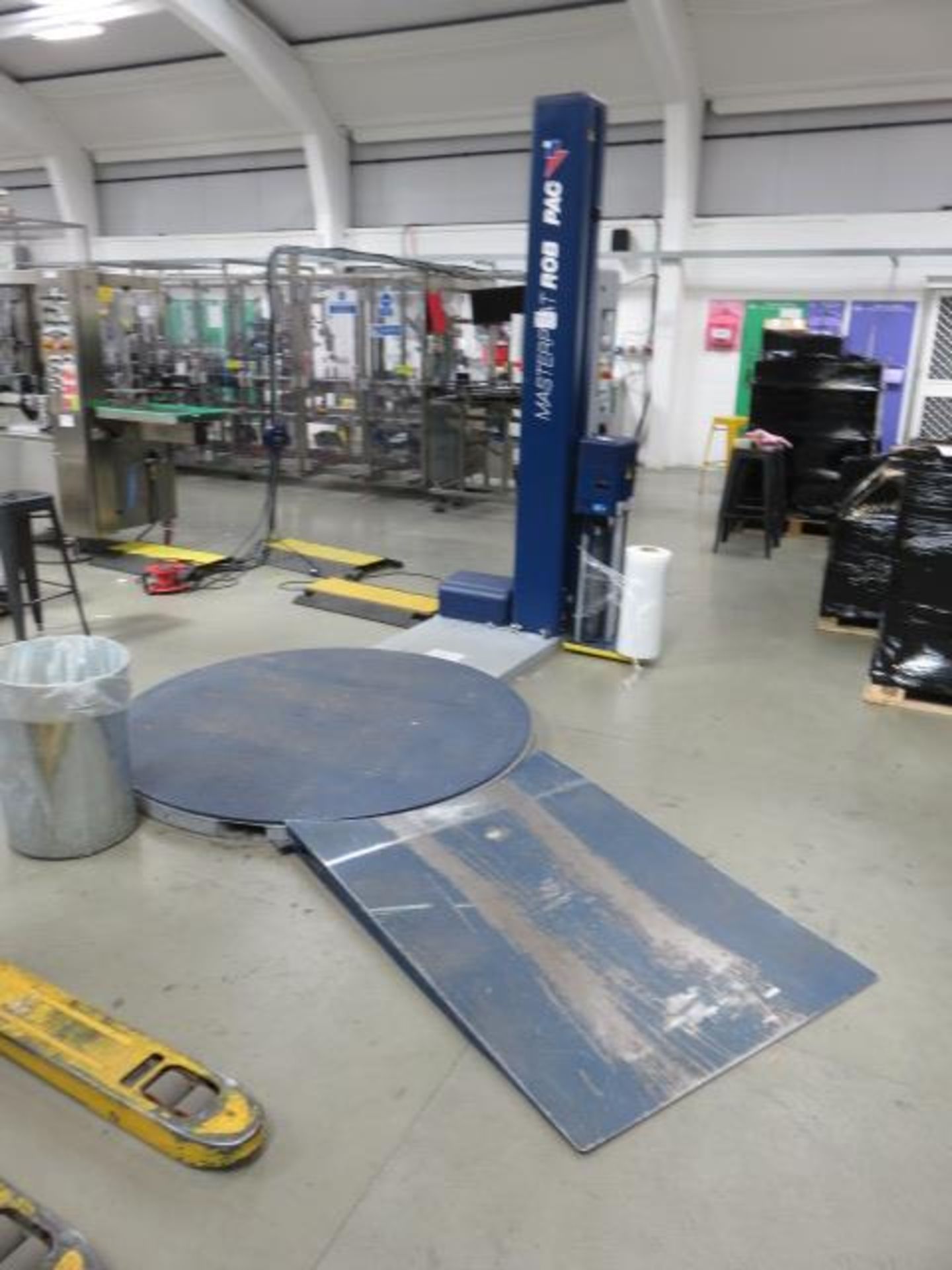 1, Robopac Masterplat Plus EGS Floor Standing Pallet Wrapper. Serial No. 30178344 (2019)