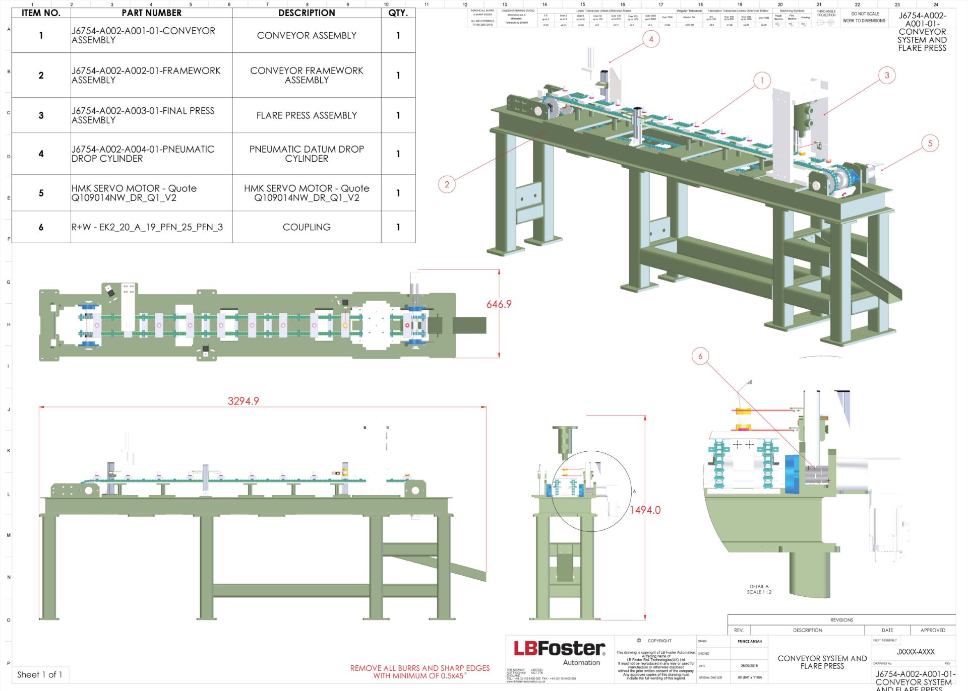 LB Foster Automation Brass Nut and Liner Forming Machine (2019), Serial Number 001 - Image 14 of 17