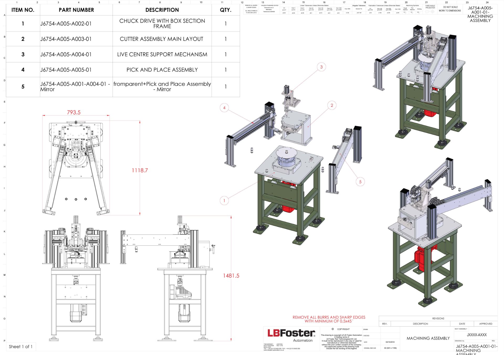 LB Foster Automation Brass Nut and Liner Forming Machine (2019), Serial Number 001 - Image 17 of 17