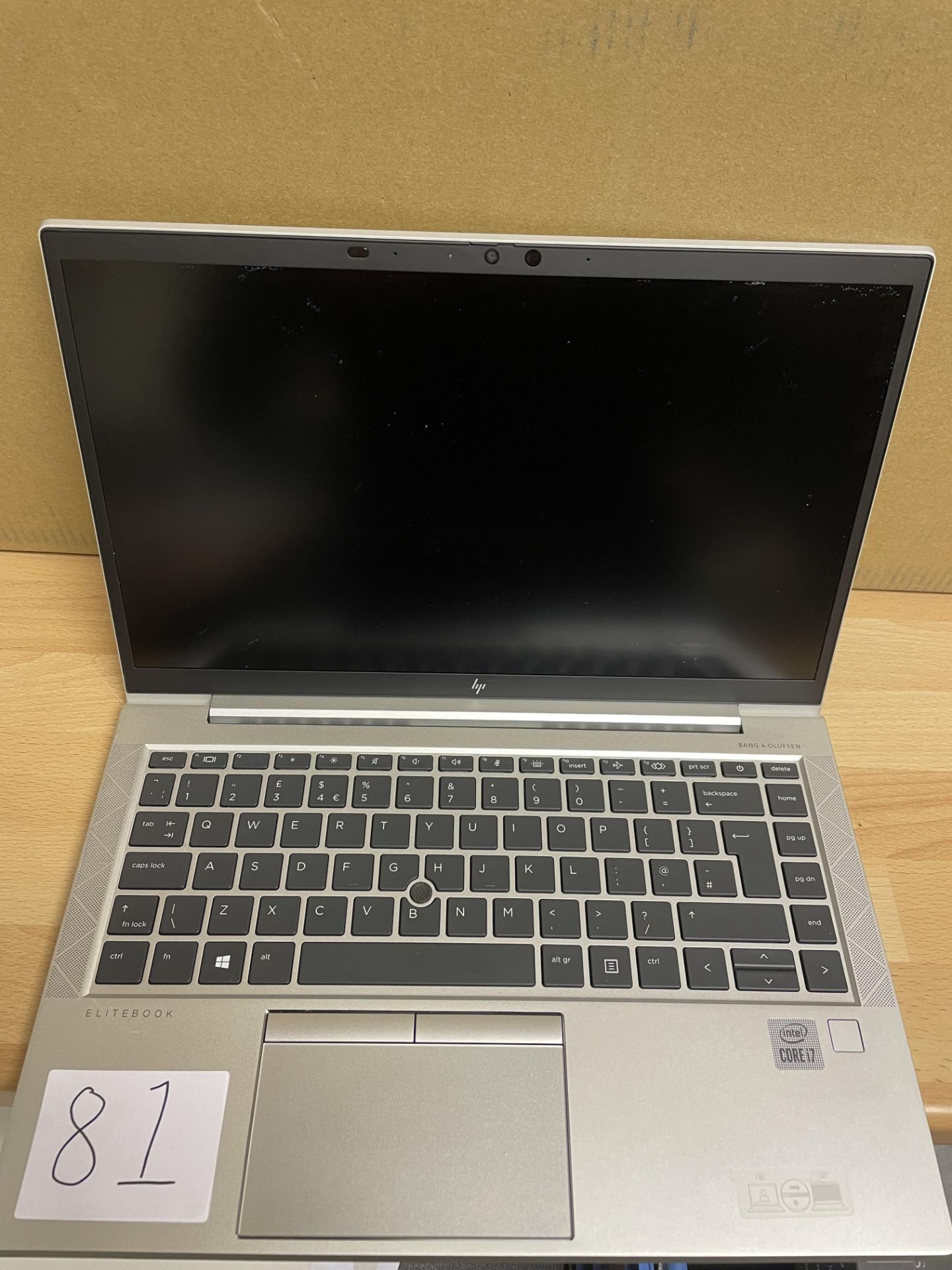 HP, EliteBook Core i7 840 G7, No charger or box, Serial Number 5CG12543BP