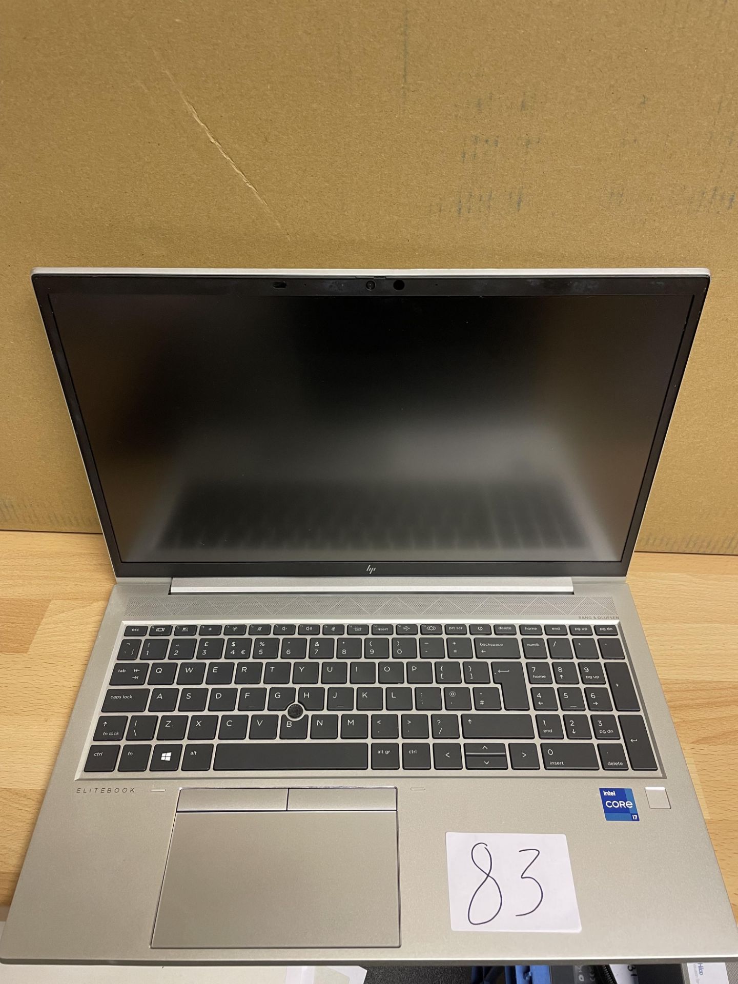HP, EliteBook Core i7 850 G8, No charger or box, cosmetic wear / scratches on lid, Serial Number 5C