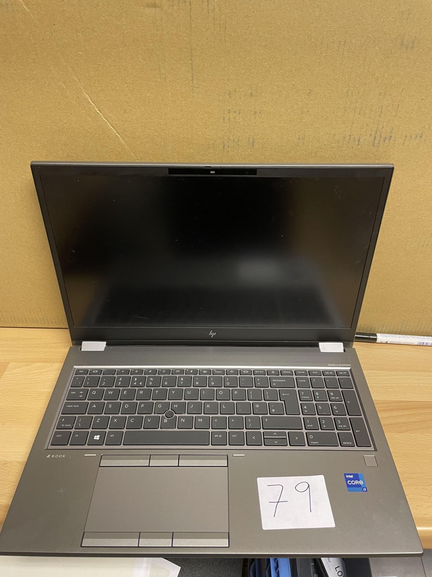 HP, ZBook Fury Core i7 15.6-inch G8, No charger or box, Serial Number CND1441WVQ