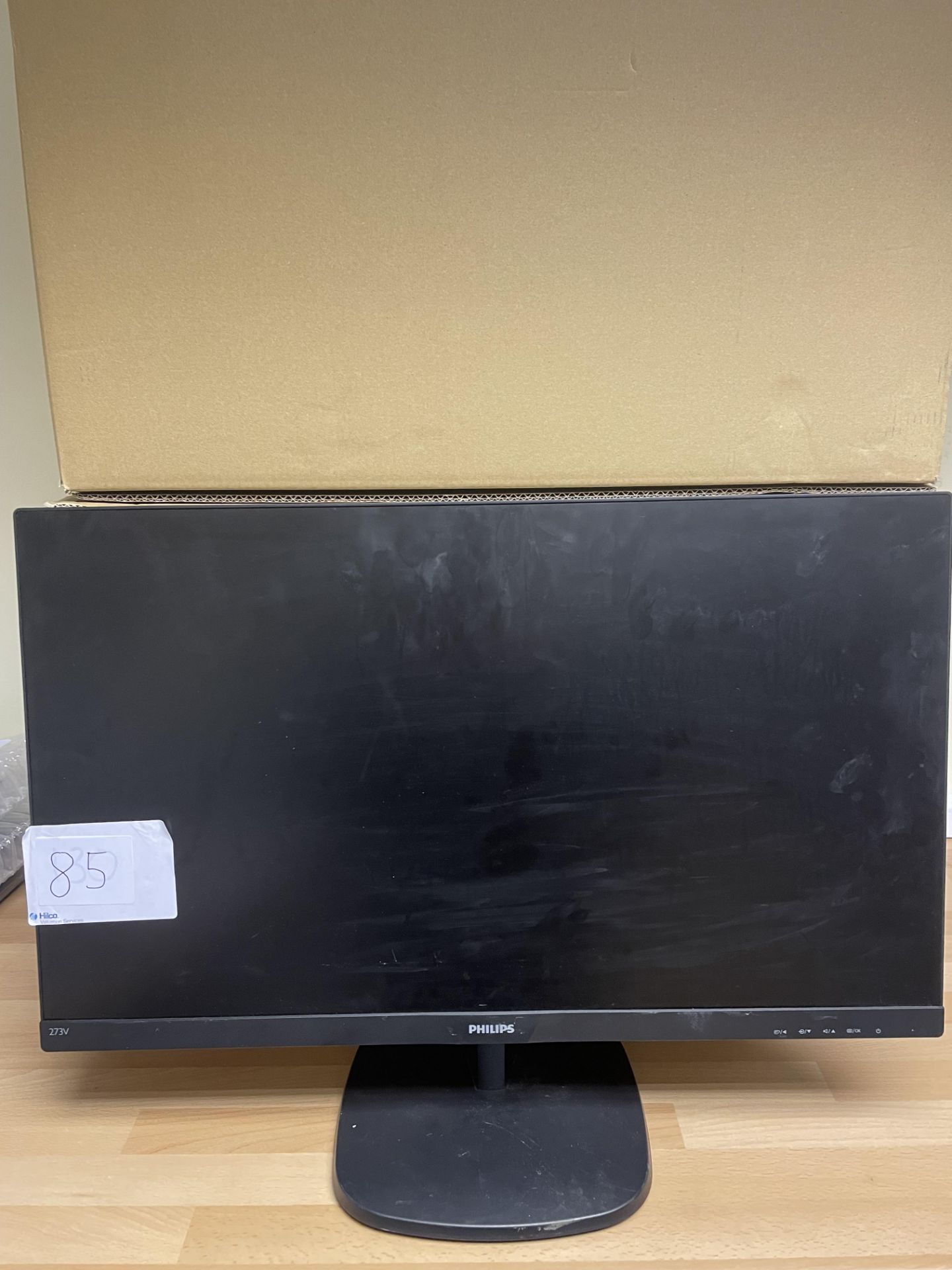 Philips, 273V7Q Monitor, No box or plugs, comes with stand, slight cosmetic wear, Serial Number UHB