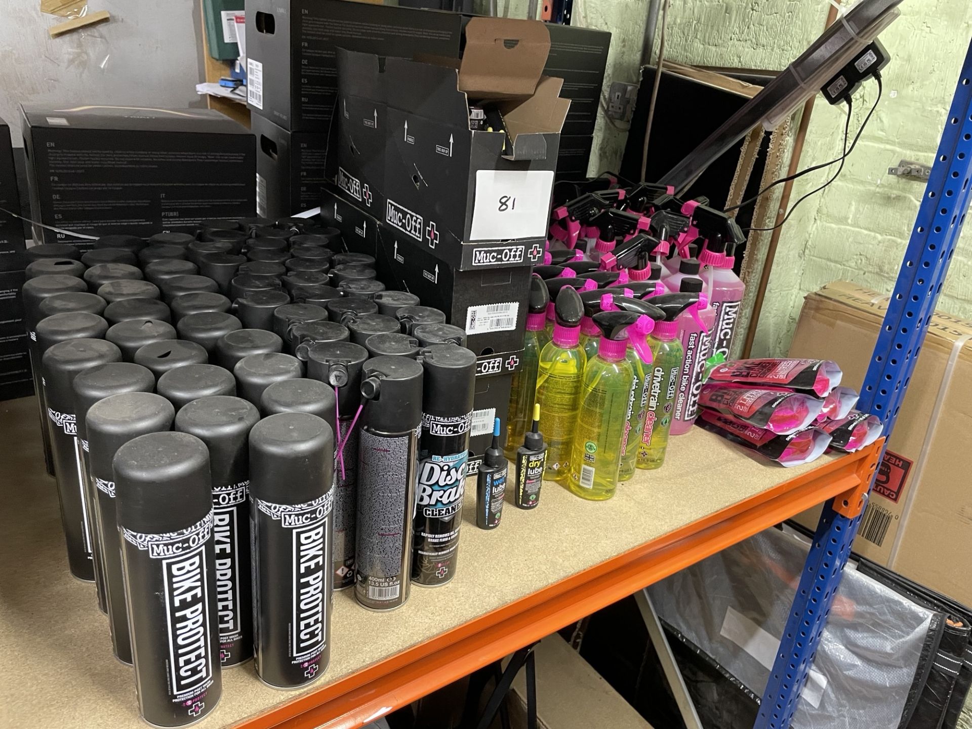 Large Quantity of Muck Off Bike Cleaner and Lubricants As Lotted