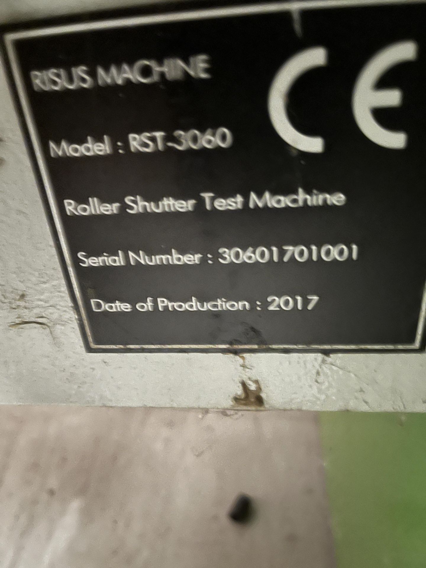 Risus RST-3060 Roller Shutter Test Machine - Image 3 of 3