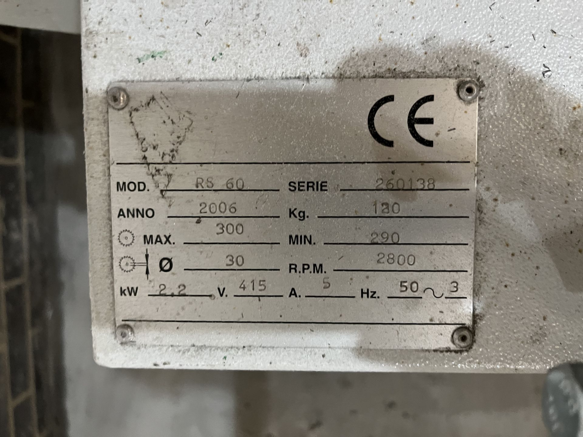 Model R560 Pull Out Cross Cut Saw, Serial No. 2600138 (2006) - Image 2 of 2