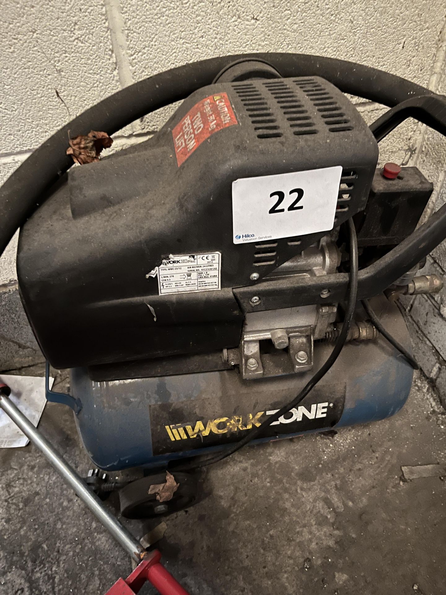 Work Zone WWC-25/12 Mobile Air Compressor