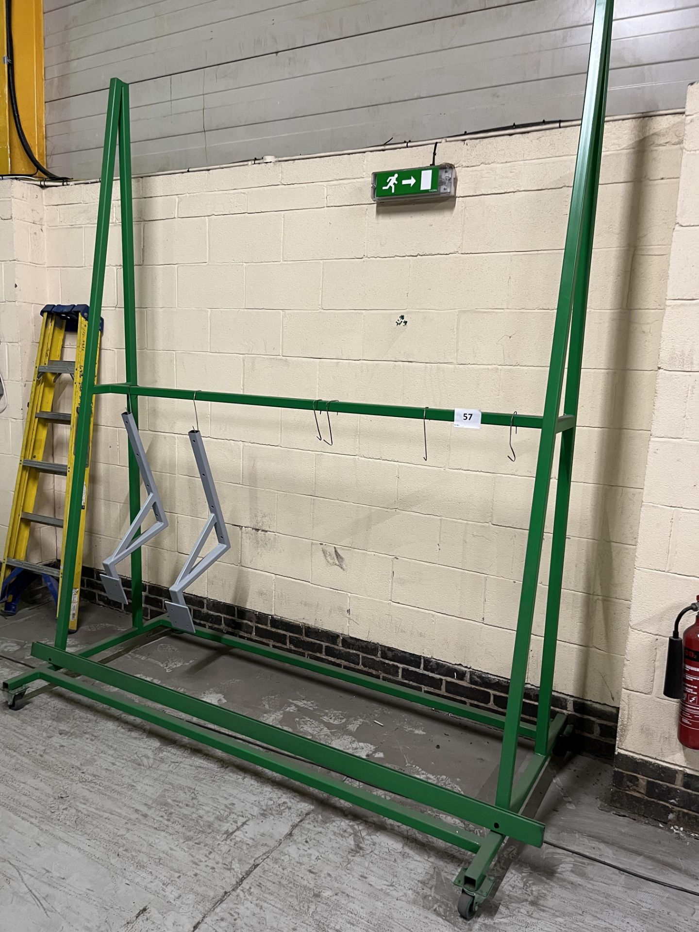 Mobile Steel Drying Rack with Hooks
