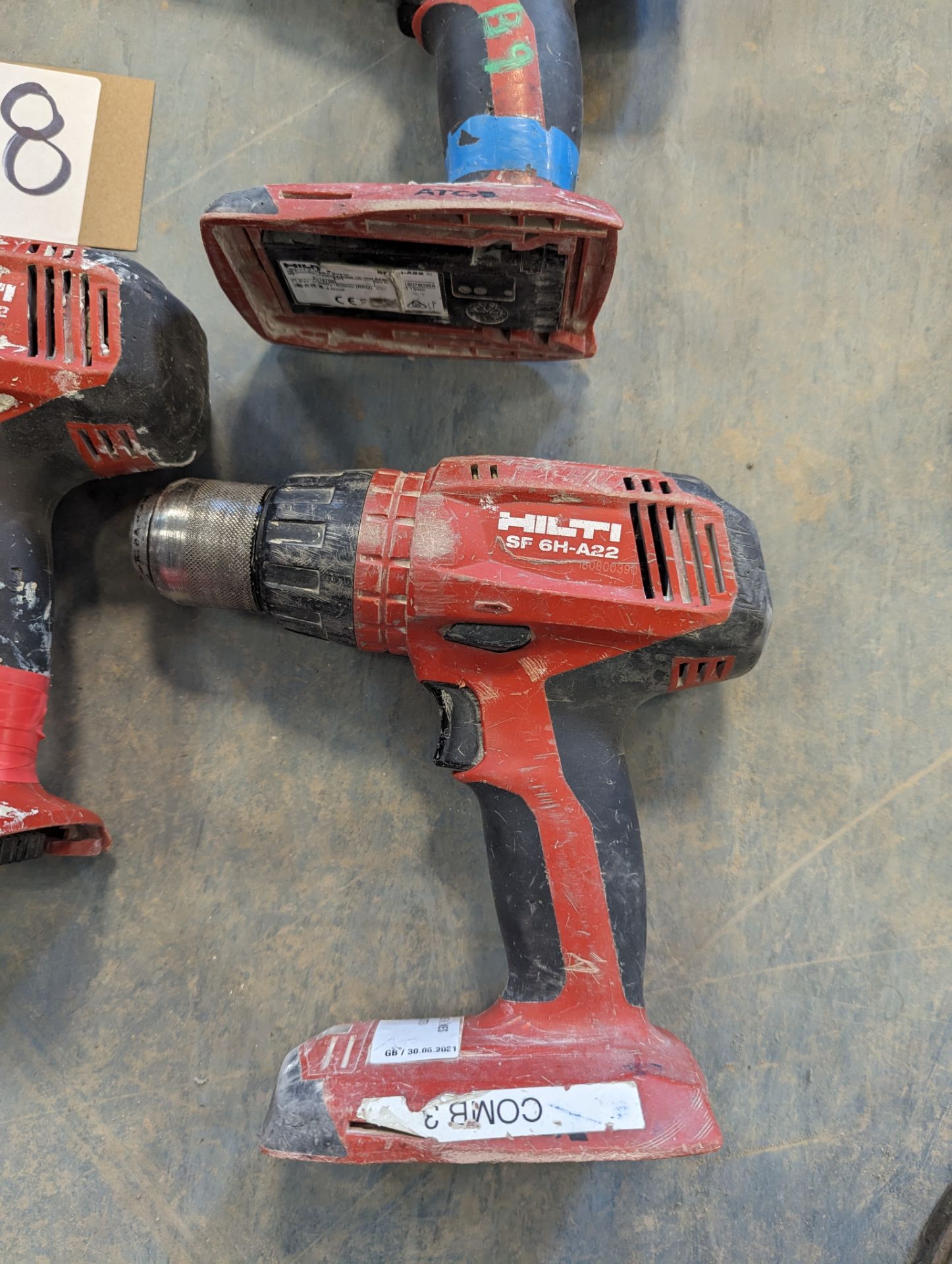 (5) Hilti SF 6H-A22 Cordless Hanner Drills with (2) Hilti C 4/36-MC4 Multi Bay Charger with 4 Batter - Image 2 of 5