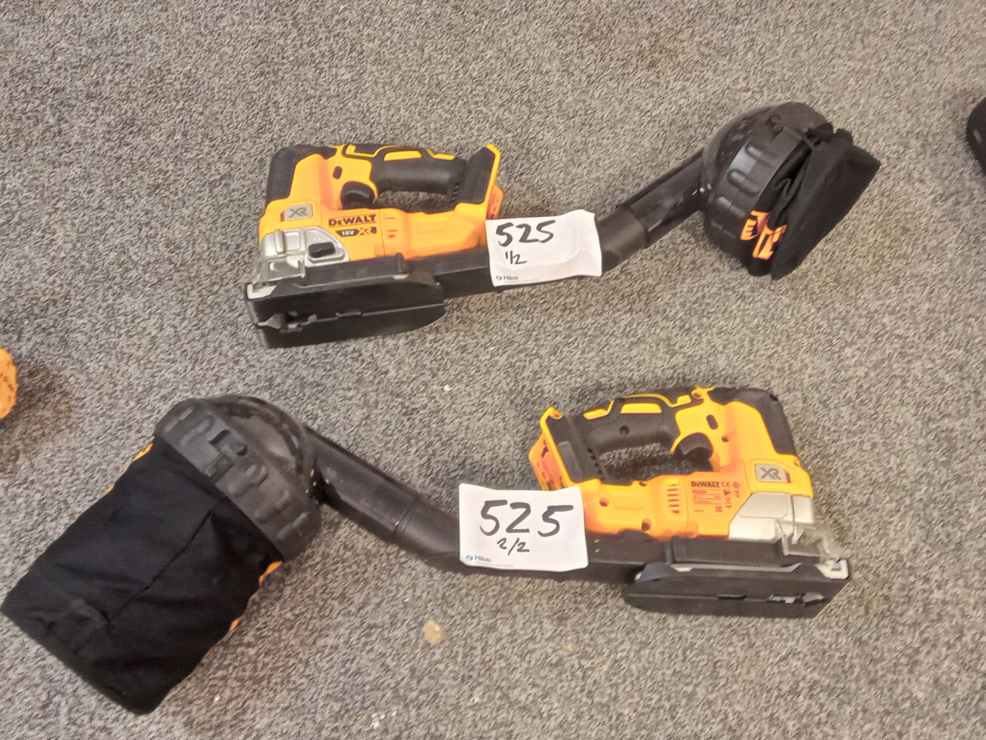 2: Unused DeWalt DC5334 Cordless Jig Saws with filter