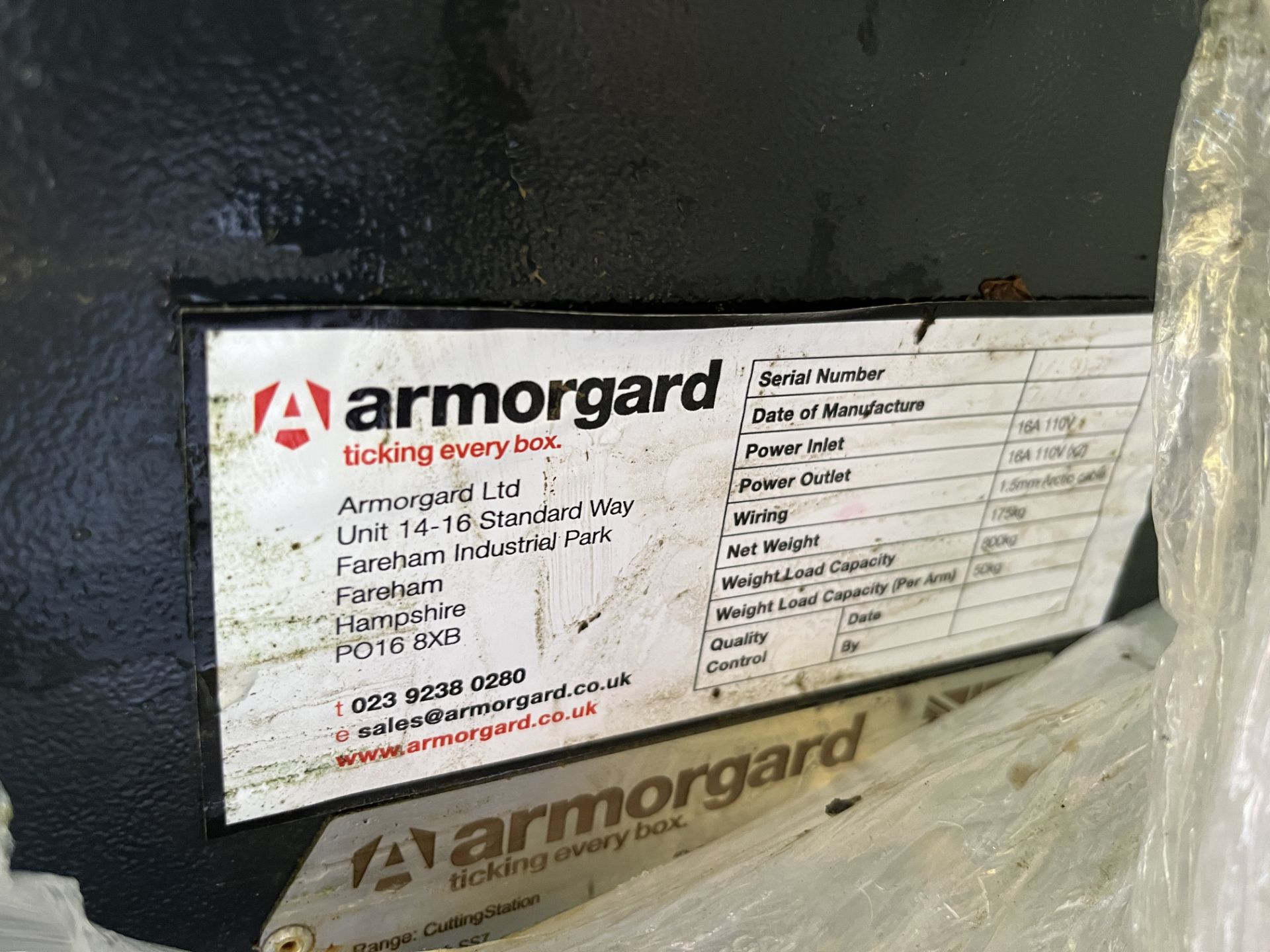1: Armaguard Mobile Insulated Work/Cutting station (In covered Yard) - Image 2 of 2