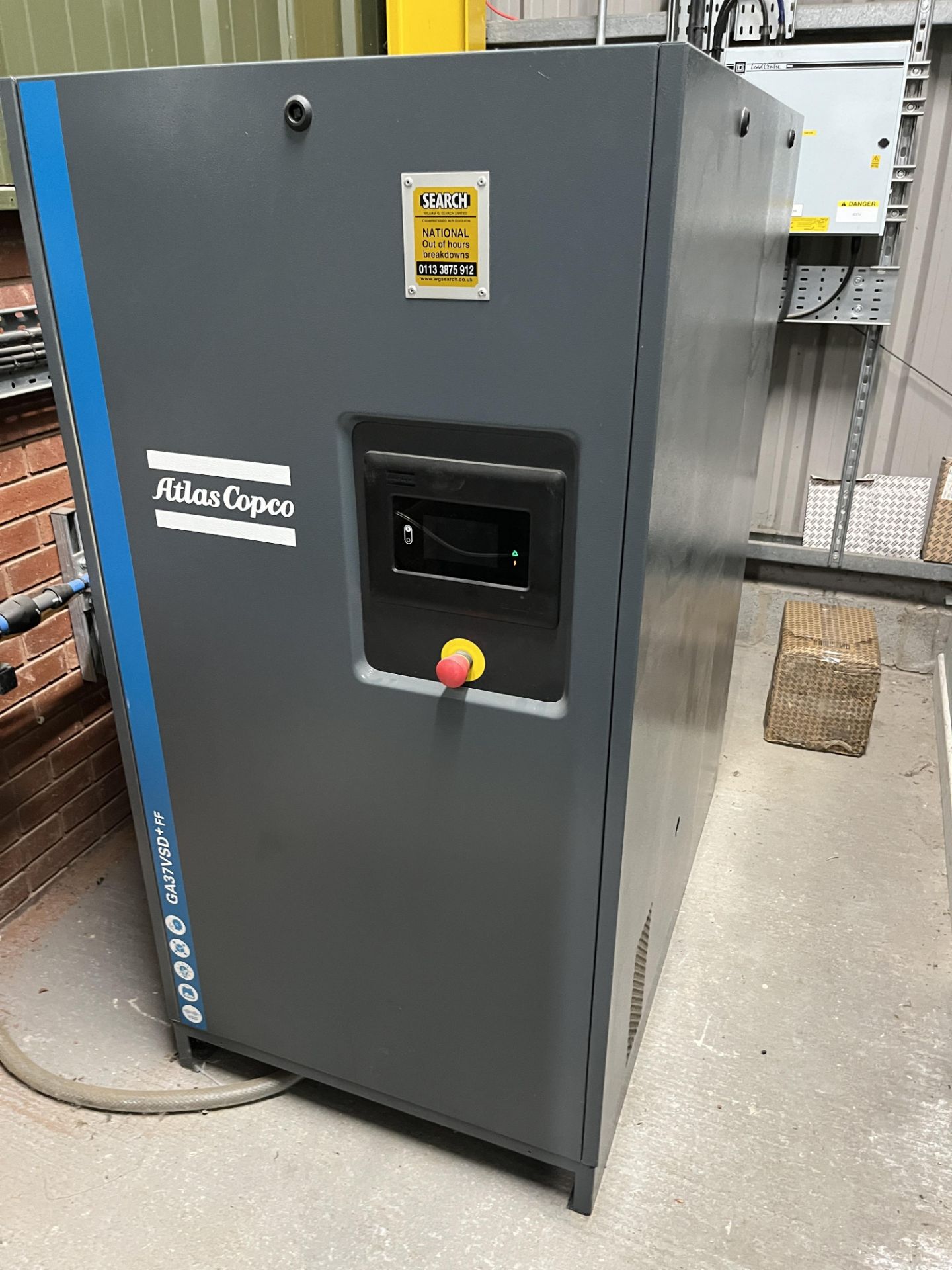 1: Atlas Copco GA37VSD+ FF Packaged Screw Compressor